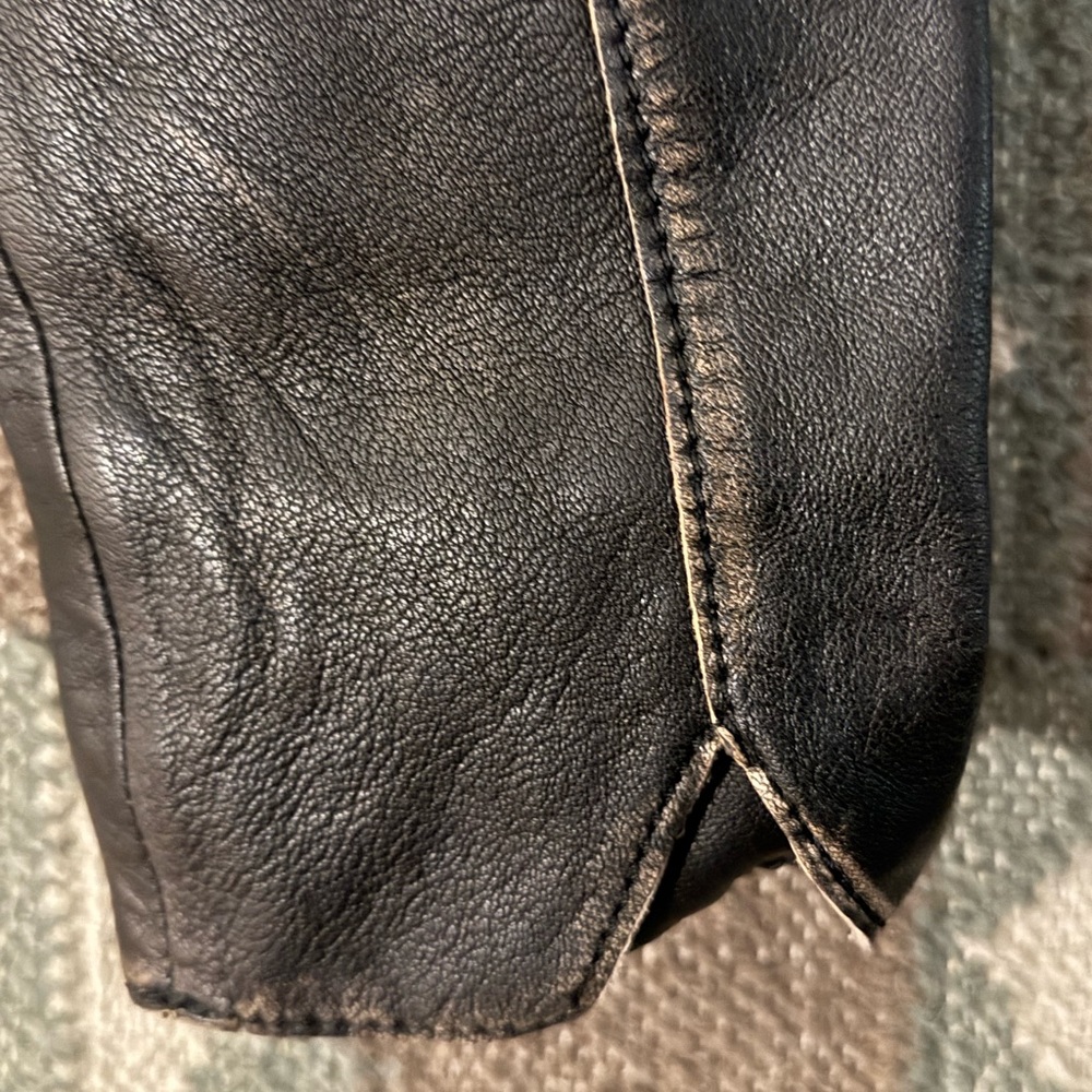 Sundance Reanon distressed leather moto jacket. New in factory plastic. - Picture 10 of 12